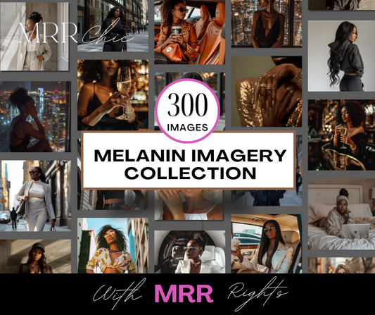Melanin Luxe Stock Image Collection with MRR